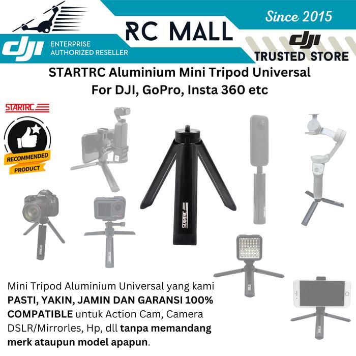 Terbaru STARTRC Mini Tripod Aluminium Alloy Universal Untuk DJI Osmo Action 6, Osmo Nano, Osmo 360,