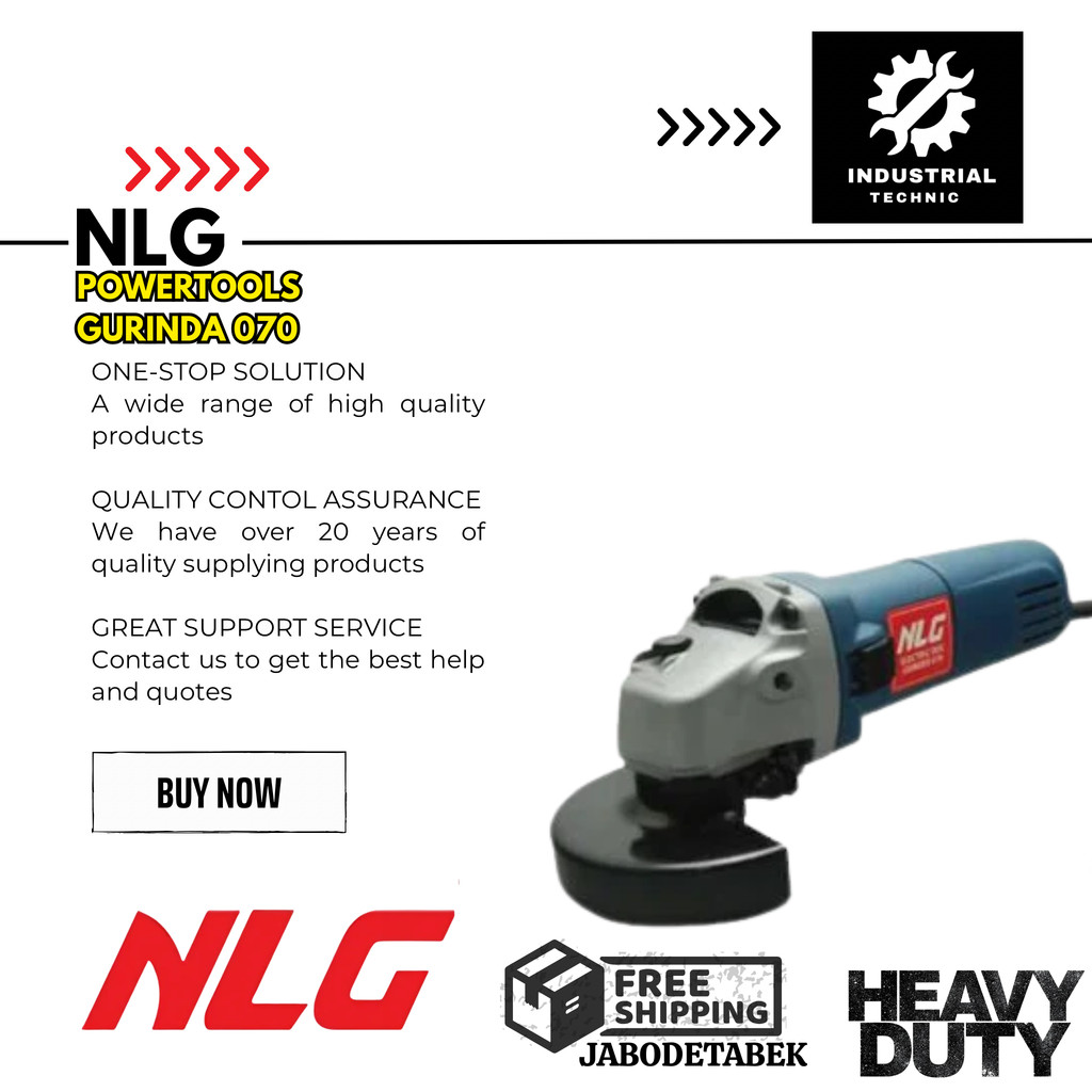 NLG POWERTOOLS GURINDA 070 / GERINDA TANGAN NLG / MESIN GERINDRA MURAH