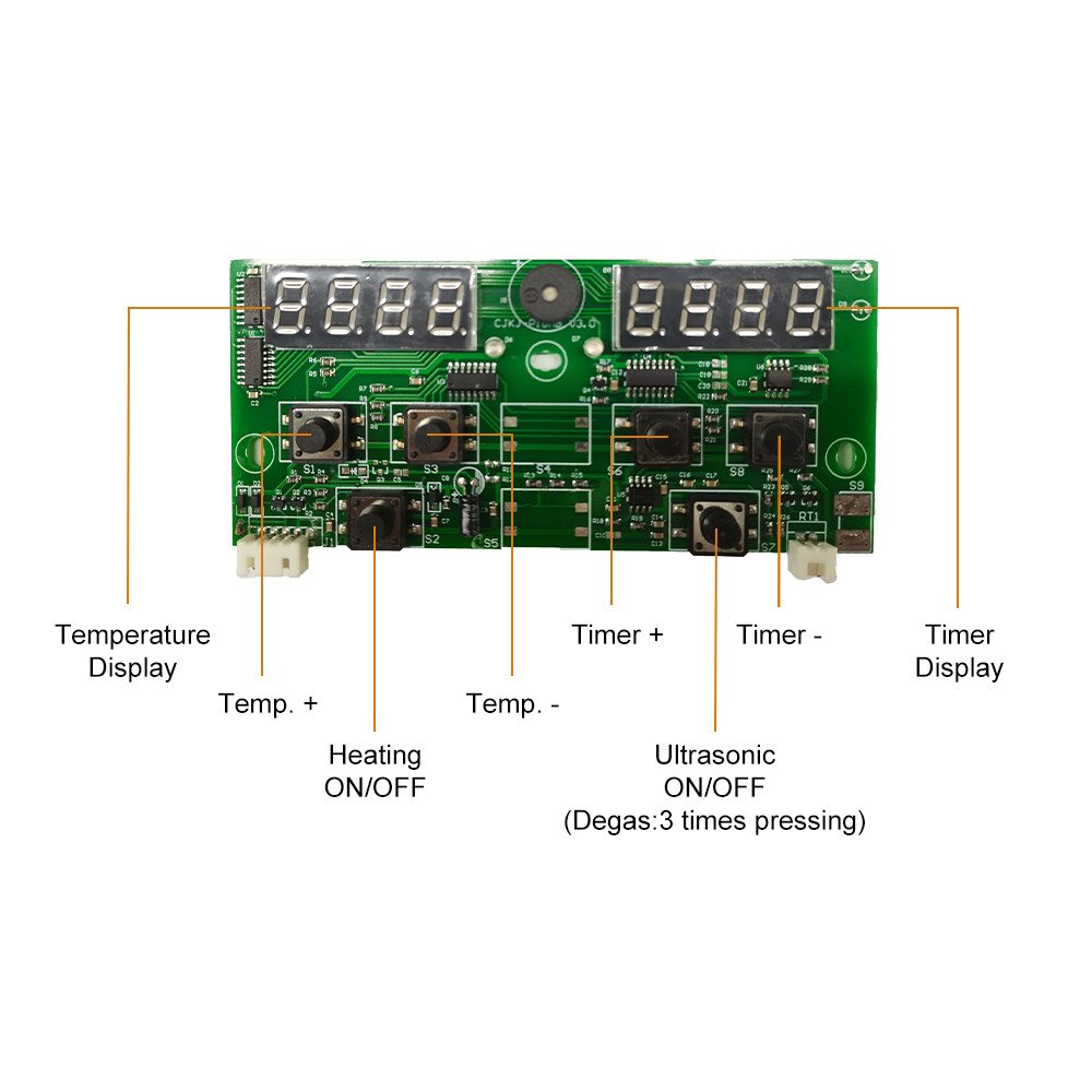 40KHz Digital Display Circuit Board With Ultrasonic Transducer PCB Driver Boards For Ultrasonic