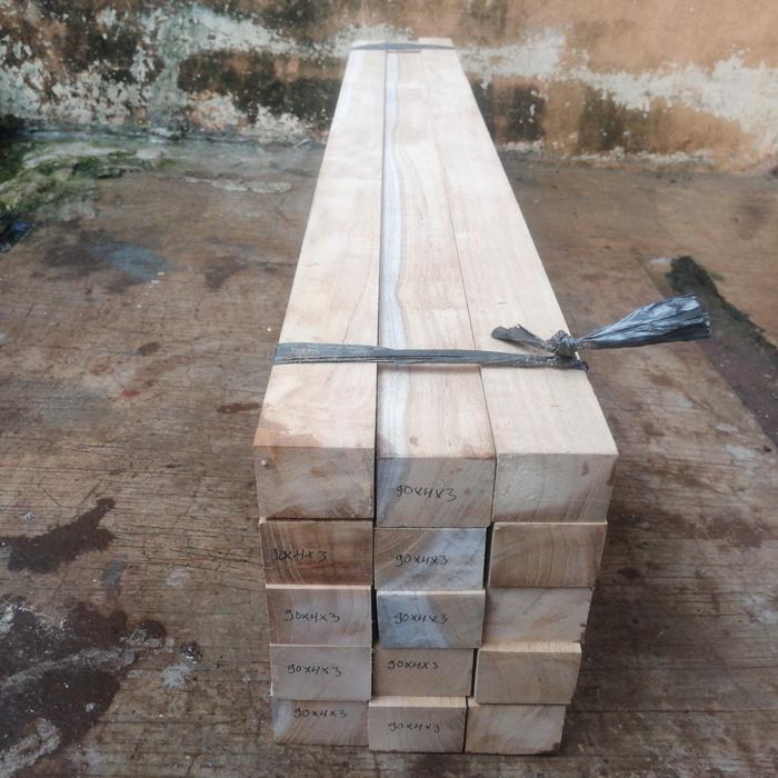 Kaso Kayu Jati Perhutani Asli 90X4X3Cm