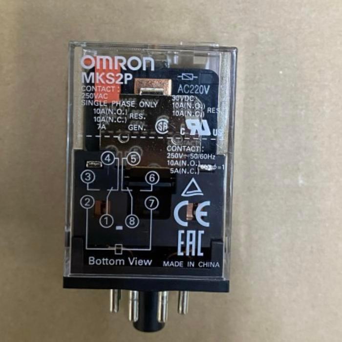 RELAY OMRON MKS2P 220V ORIGINAL RELAY OMRON MKS2P 220V ORIGINAL OMRON BARU