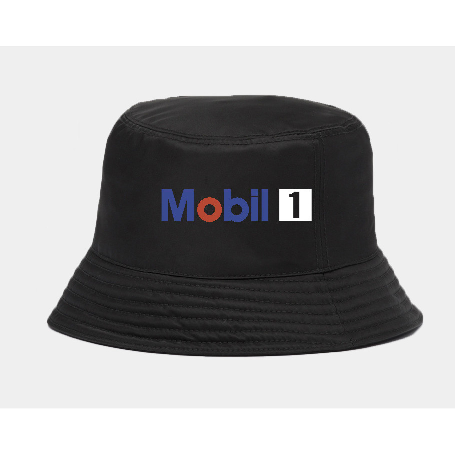Topi bucket mobil 1 logo