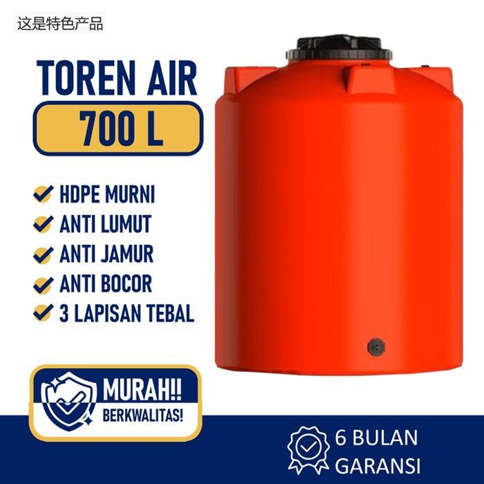 Toren Air 700 Liter Toren Air 700 Liter Terbaik  & Kuat Serba Guna Untuk Semua Industri - Orange