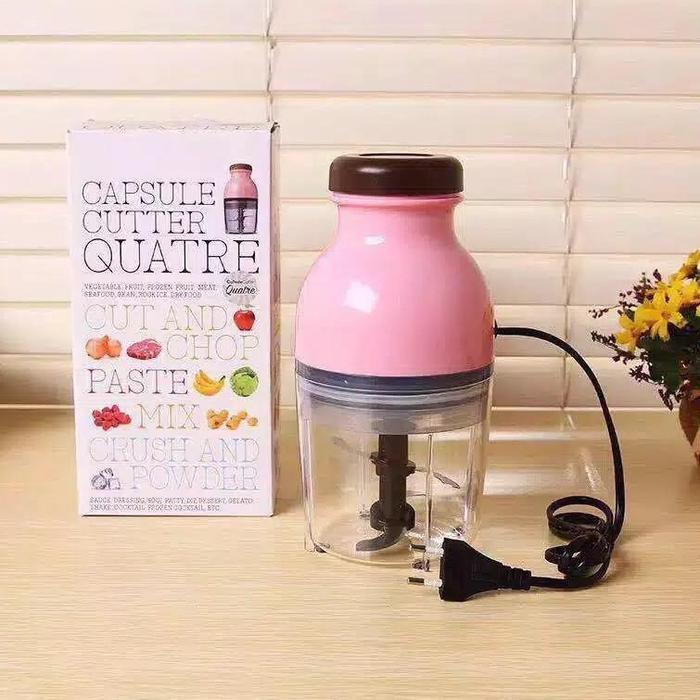 "New" Blender Kapsul Blender Listrik Portable SerbaGuna Blender Bumbu Dapur Dengan 4 Mata Pisau