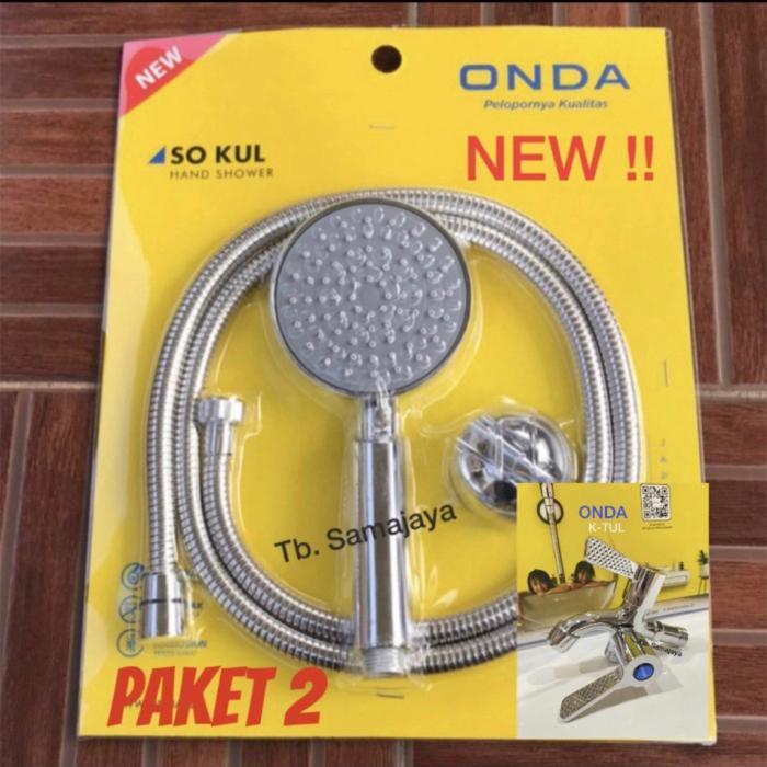 Shower Mandi set ONDA komplit kran cabang onda . Shower mandi onda