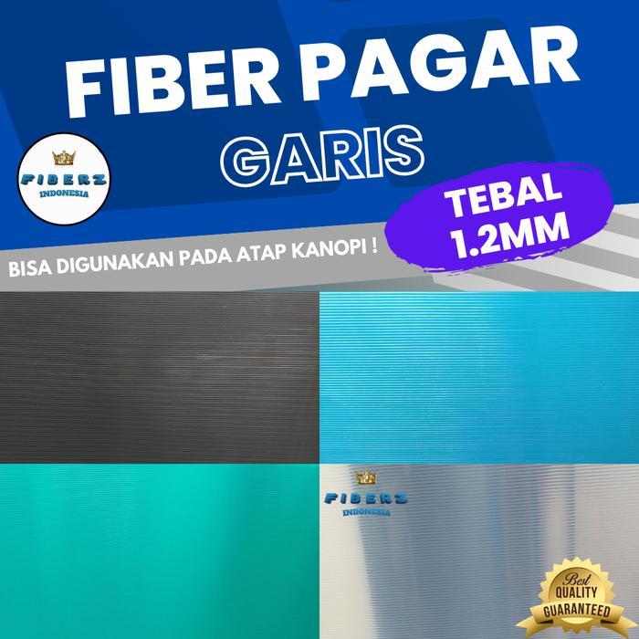 Fiberz - Fiber Plastik Penutup Pagar Garis Tebal 1.2Mm Meteran