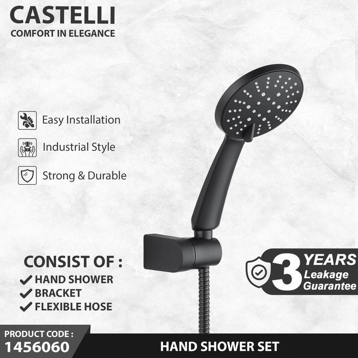 Paloma - 1456060 Paket Shower Mandi Hand Shower Set Black Series
