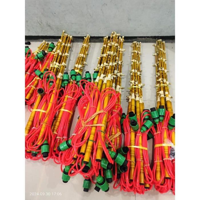 Stik Joran Pancing 3.5 Meter, Nozzle Kuningan 2 / 3 / 4 / 5 / 6 Mata, Free Packing Pipa Paralon