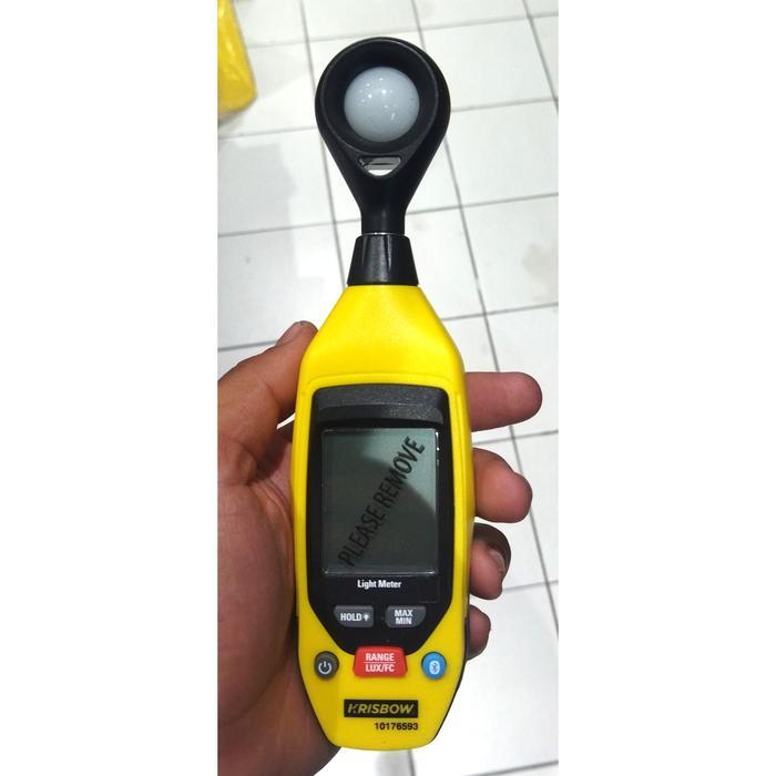 Readyyy Krisbow Alat Pengukur Cahaya Digital Lux Meter 40000 Lux Bluetooth Lcd Display Akurat &