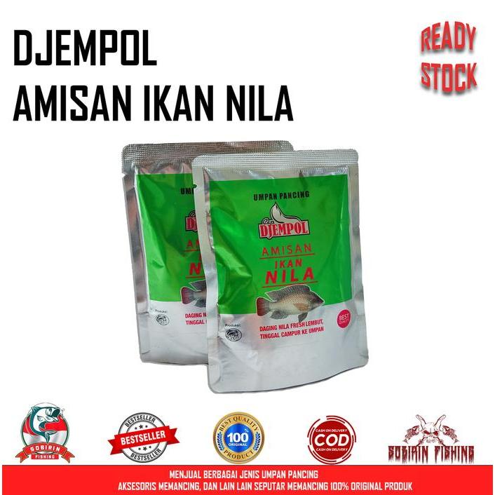 Djempol Amisan Ikan Nila - Campuran Umpan Djempol Amisan Daging Nila