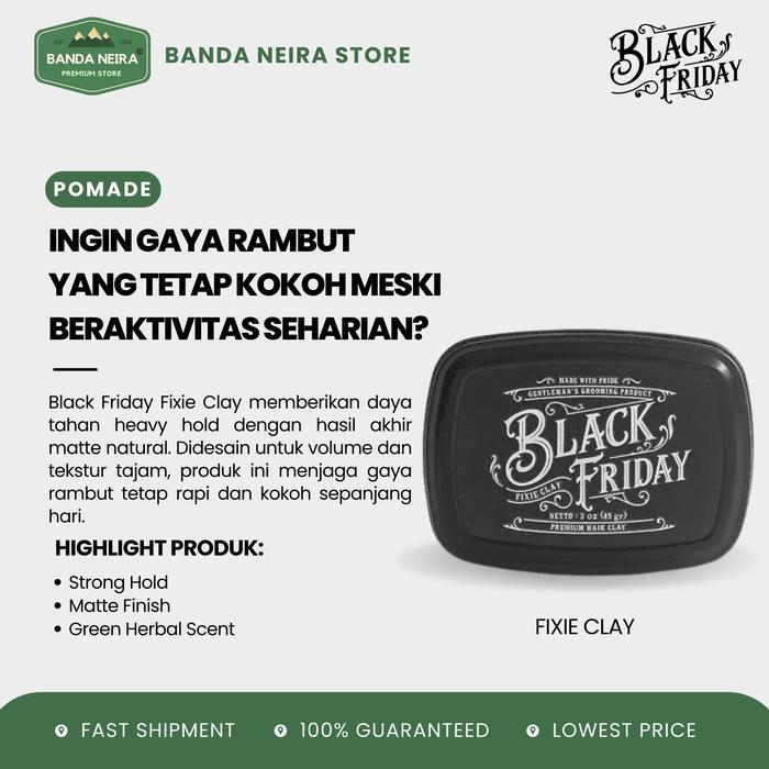 Terlaris BLACK FRIDAY / BLACKFRIDAY Fixie Clay Pomade SALE