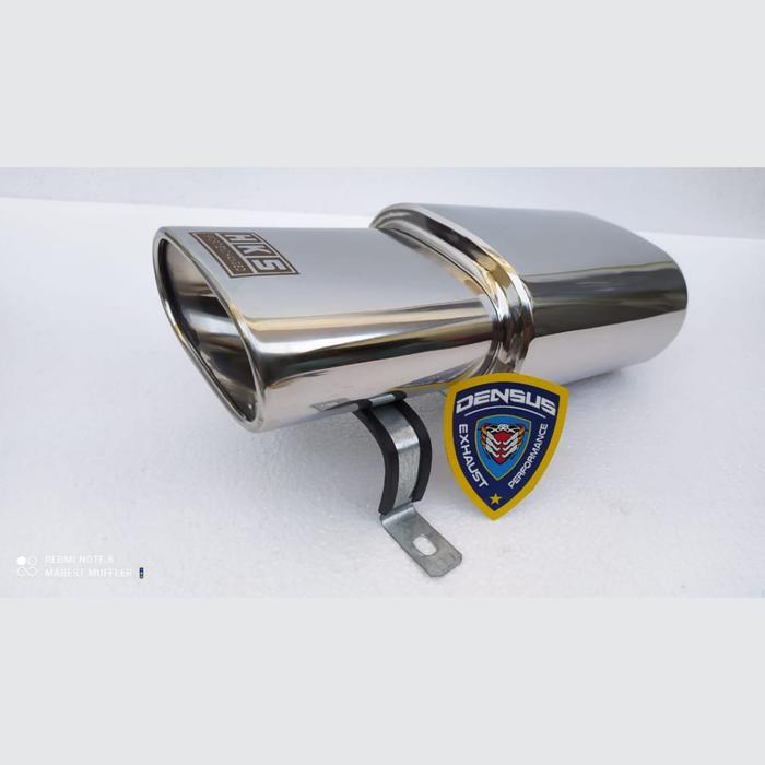 FREE ONGKIR KNALPOT MOBIL HKS RACING TURBO KOTAK STAINLESS POLOS SUARA NGEBASS HALUS ADEM BRIO SEDAN