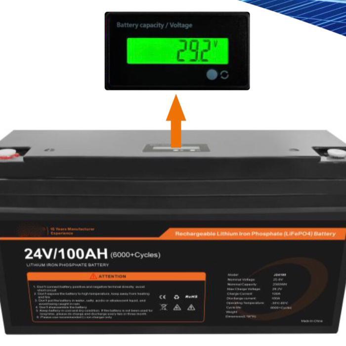 Battery LiFePO4 24V 100AH Lithium Battery 24v 100ah
