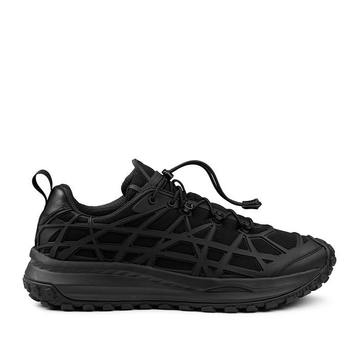 Prabu - Bahar Black Sepatu Kulit Sneakers Pria