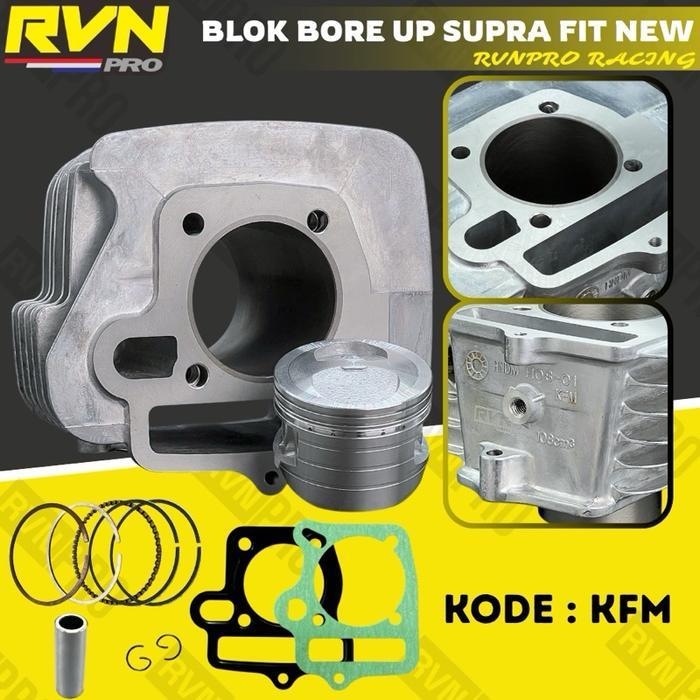 Blok Seher Boring Paket Boreup Bore Up Supra Fit New Revo Lama Legenda Supra Fit Lama Kfm 53Mm 53