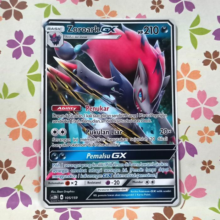 Sale Zoroark Gx Td As2Di 105/159 Pokemon Tcg Indonesia