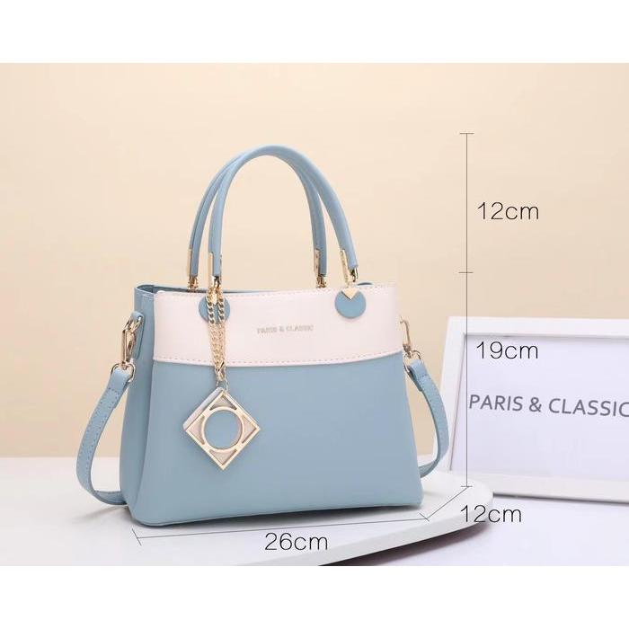 Paris Classic Tas Wanita Fashion Import Terbaru Hand Bag Top Handle Bag Sling Bag Wanita Tas Kerja