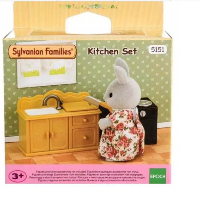 ` Mainan Koleksi Sylvanian Families Kitchen Set