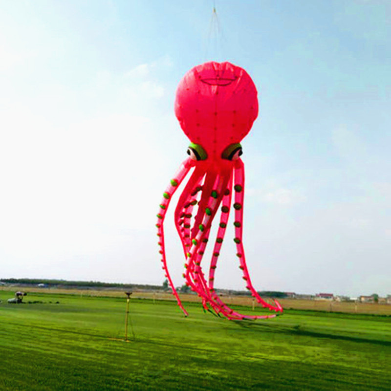 large octopus kite pendant ripstop nylon fabric alien
