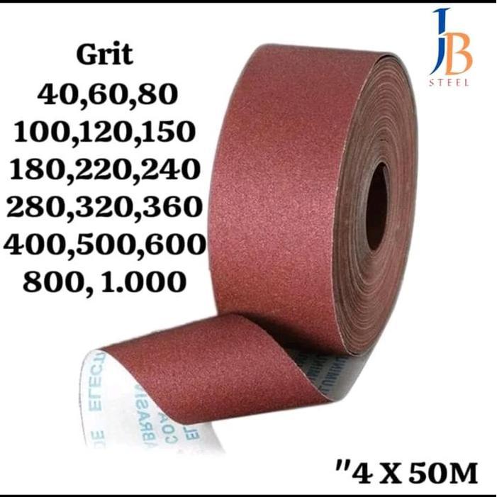 Amplas Roll Premium Meteran Harga Per Roll No #400 #500 #600 #800 Tbk