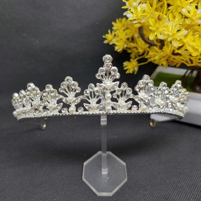 Mahkota Aurel - MahkotaPengantin / Bridesmaid - Bridal Crown Mutiara - Wedding Crown Gold Silver