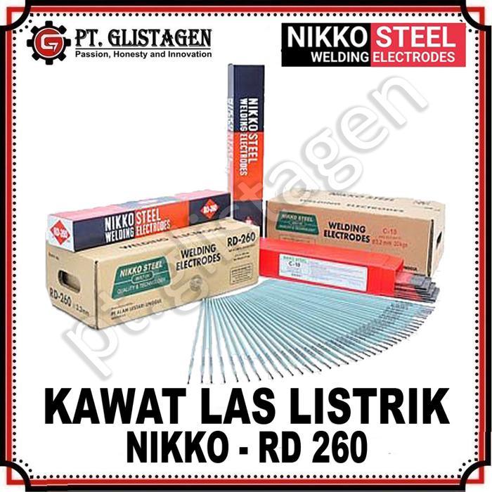 Nikko Rd-260 Kawat Las Listrik 2Mm X 300Mm 1Kg 2Kg Kawat Las Listrik 2 Mm X 300 Mm 1 Kg 2 Kg Kawat