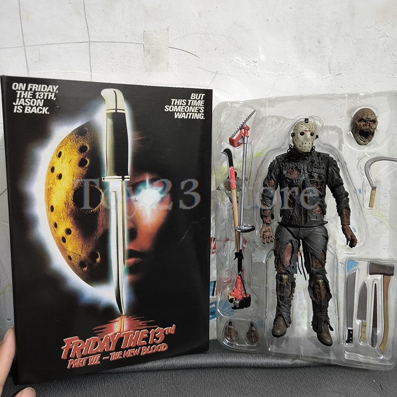 NECA Firday The 13th Jason Voorhees Action Figure Part VII A New Blood Jason Voorhees Halloween