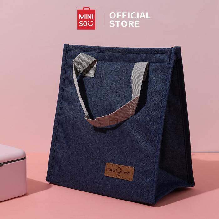 MINISO Tas Bekal Lunch Tote Bag Food Box Foil Lunch Bo Tas Makan Siang Lunch Bag