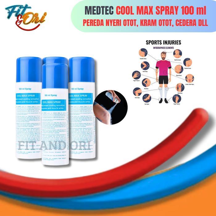COOLMAX SPRAY - No Pain / Pereda Sakit Otot / Muscle Pain Relief / Medtec Cool max Spray