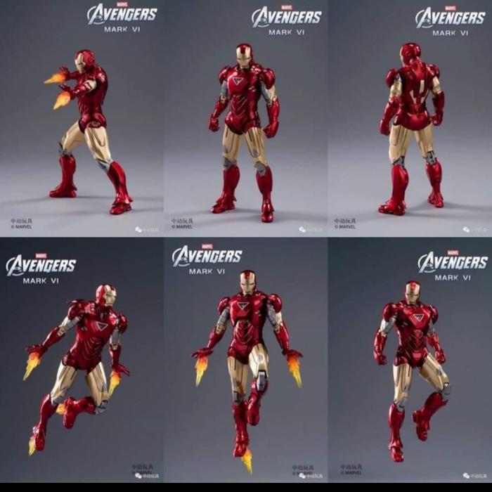 HOT SALE MARVEL ZDTOYS AVENGERS IRONMAN MARK 6 ZD TOYS ORIGINAL FIGURE TERMURAH
