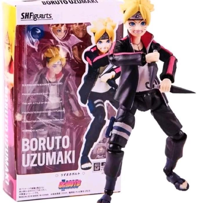 HOT SALE SHF NARUTO SHIPPUDEN BATTLE VER ACTION FIGURE NARUTO SHF-SASUKE TERMURAH
