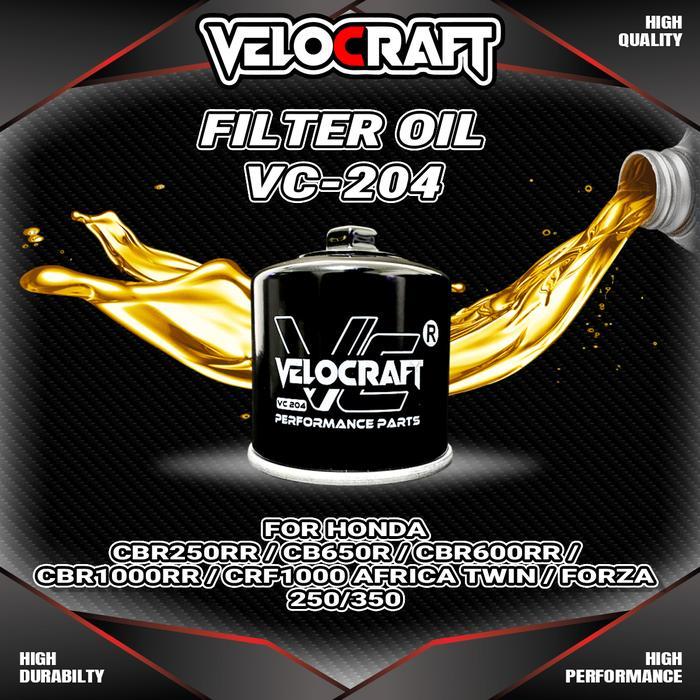 Velocraft Filter Oli VC-204 Untuk Honda CBR250RR CBR-250 RR CBR250-RR CBR600RR CBR-600RR CBR 600 RR