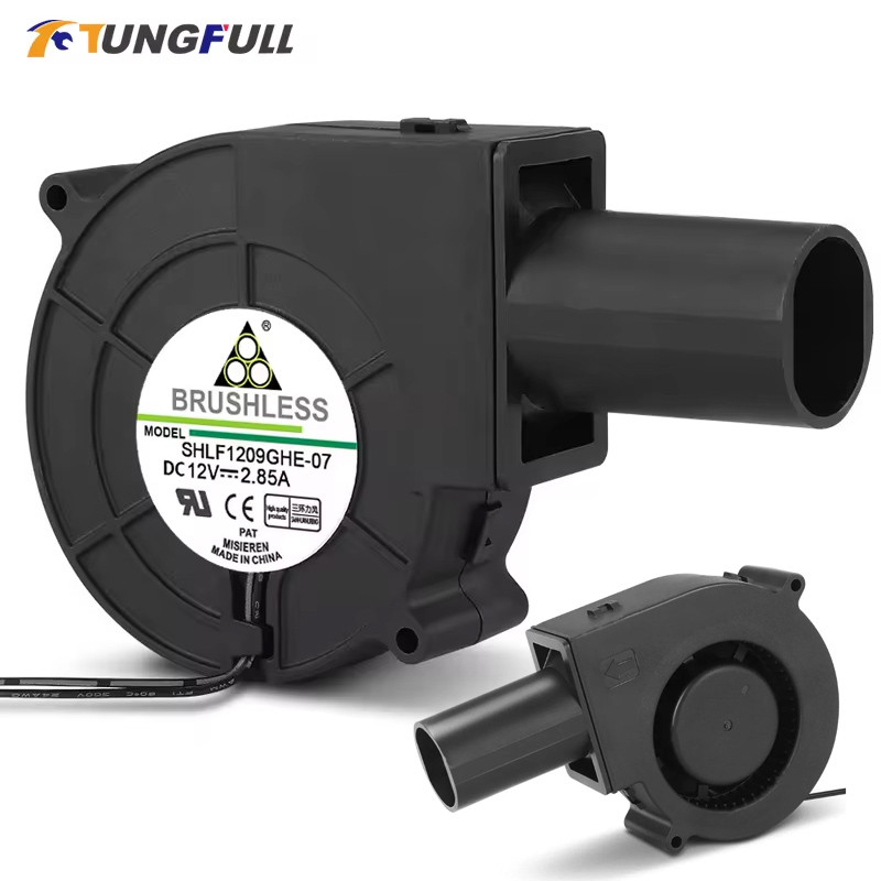 Mini Blower DC 12V Centrifugal Turbo Blower Air Blower Smelting Metal Fan BBQ Fan Portable