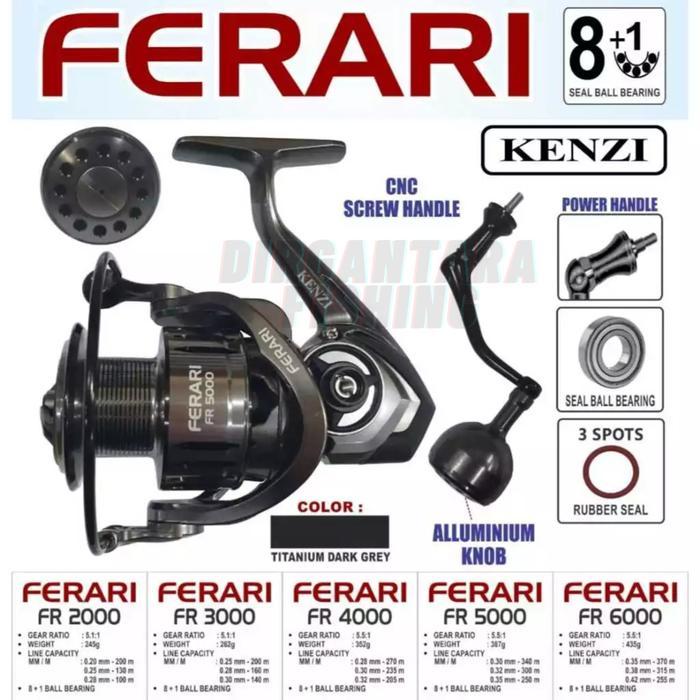 Ready Reel Kenzi Ferari Fr Reel 2000 3000 Power Handle