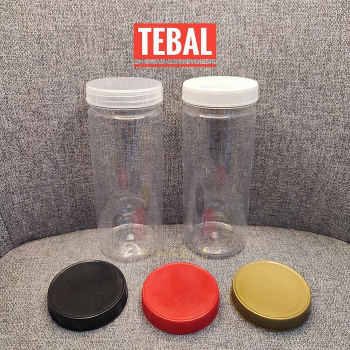 Ready Isi 80 Pcs Toples Tabung 500Ml Slim / Toples Plastik 500Ml / Toples Kue Kering