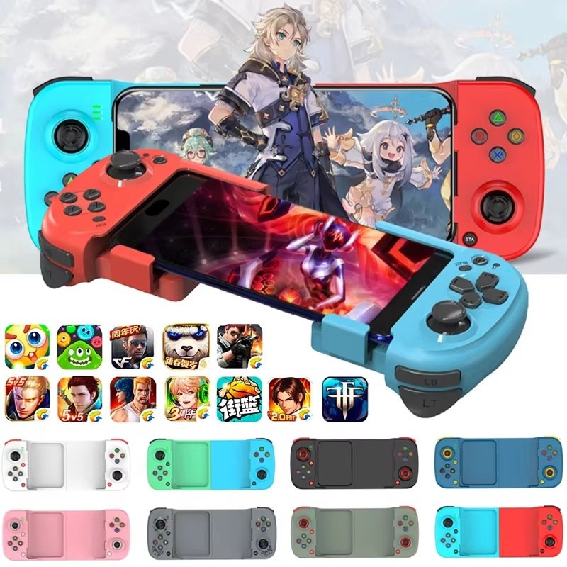 D3 Wireless Bluetooth 5.0 Stretchable Gamepad For Ios & Android Retractable Joystick For Switch PS4