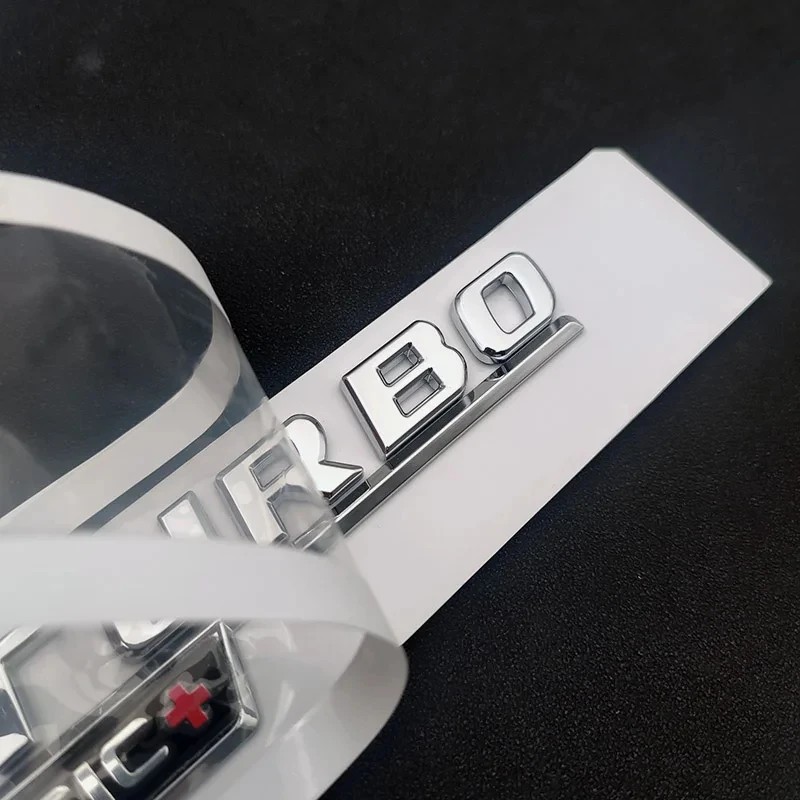 2026 Fender BITURBO 4MATIC Badge Emblem Sticker For Mercedes C43 AMG W205 W204 E43 W213 W212 GLC43