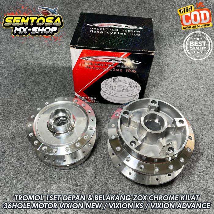 Ready Tromol Depan Belakang 1Set Vixion New Vixion New Ks Vixion New Advance Chrome Zox Plug N Play