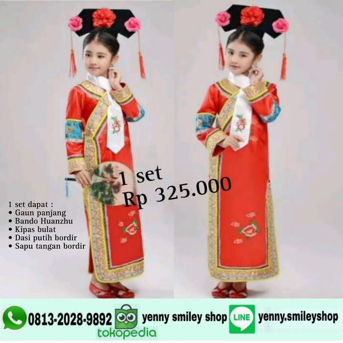 kostum anak Huanzhu baju tradisional china