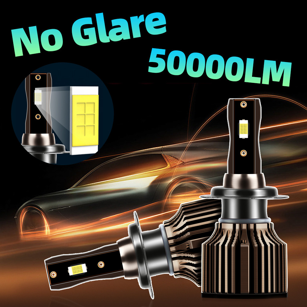 roadsun 50000LM H7 H4 LED Headlight Car Light H11 9005 HB3 9006 HB4 Hight Low Beam Bulbs 9008 HIR2