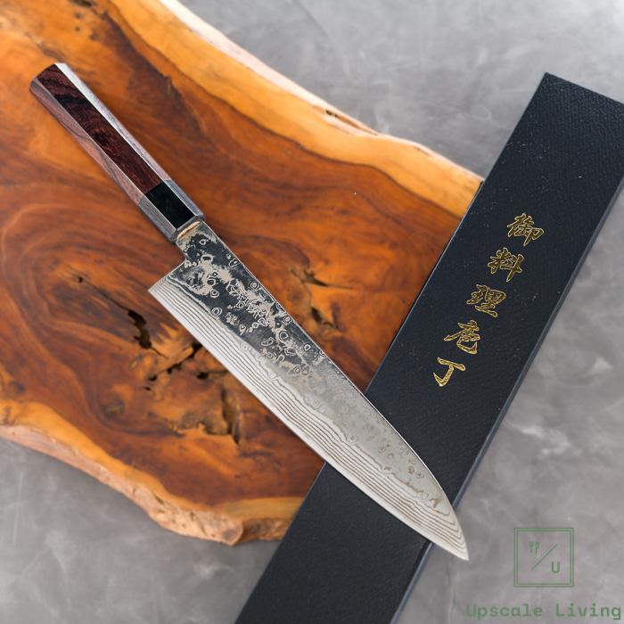 JAPANESE KNIFE YOSHIDA HAMONO ZDP189 DAMASCUS GYUTO 210MM