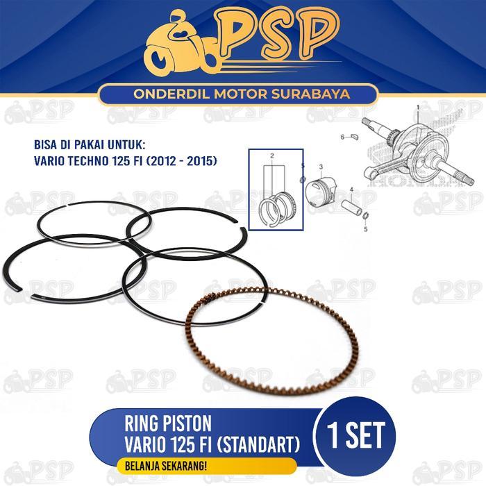 Sale Ring Piston Vario 125 Fi (Standart) - Ring Cincin Seher Seker Diameter Standard Honda Vario 125