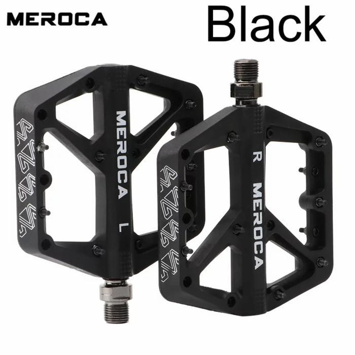 Meroca Pedal Tapak Lebar Anti Slip Pedals Bicycle Pedal Sepeda