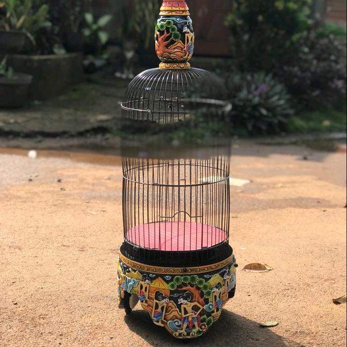 Sangkar burung pleci, sangkar burung pleci ukir, sangkar jati - -, -
