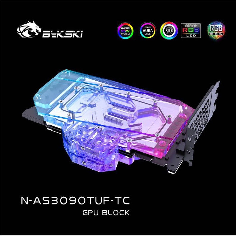 Bykski Water Block use for ASUS TUF RTX 3080 / 3090 10G / 24G GAMING GPU / Video Card/ Active