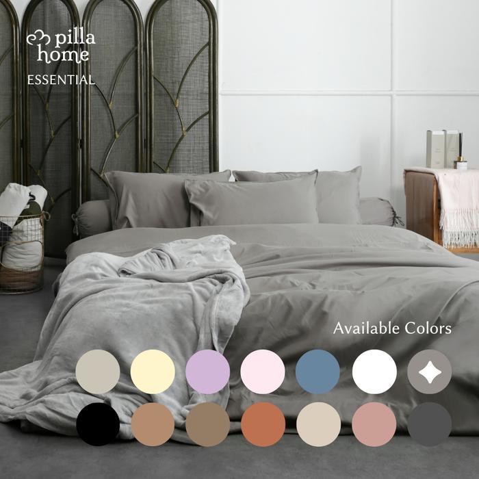 Turu - Sprei Set 160X200 Pilla Home Essential Aesthetic Polos Seprei Queen