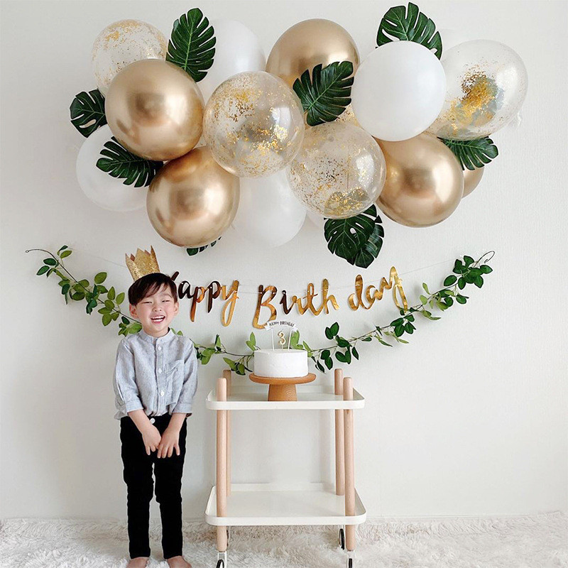 New Instagram style birthday balloon decoration for boys and girls living room minimalist adult part