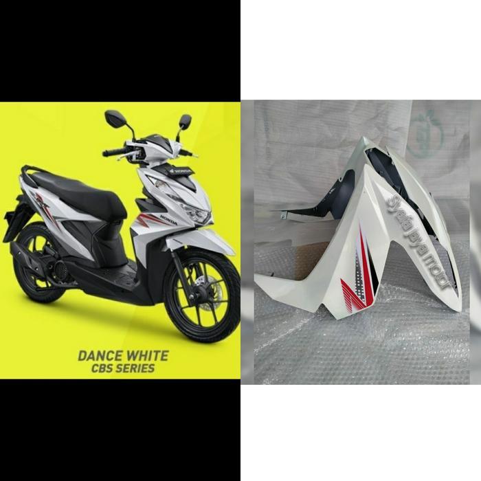 Tameng Lampu Depan Beat Fi New 2020 Original Putih Berstring