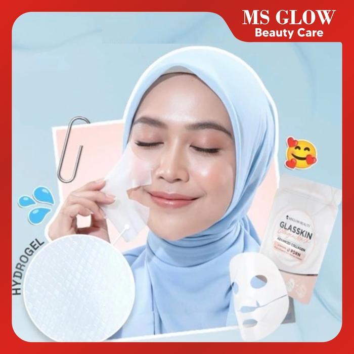 Glasskin Collagen Mask Ms Glow - Ms Glow Masker Gel Glasskin Collagen