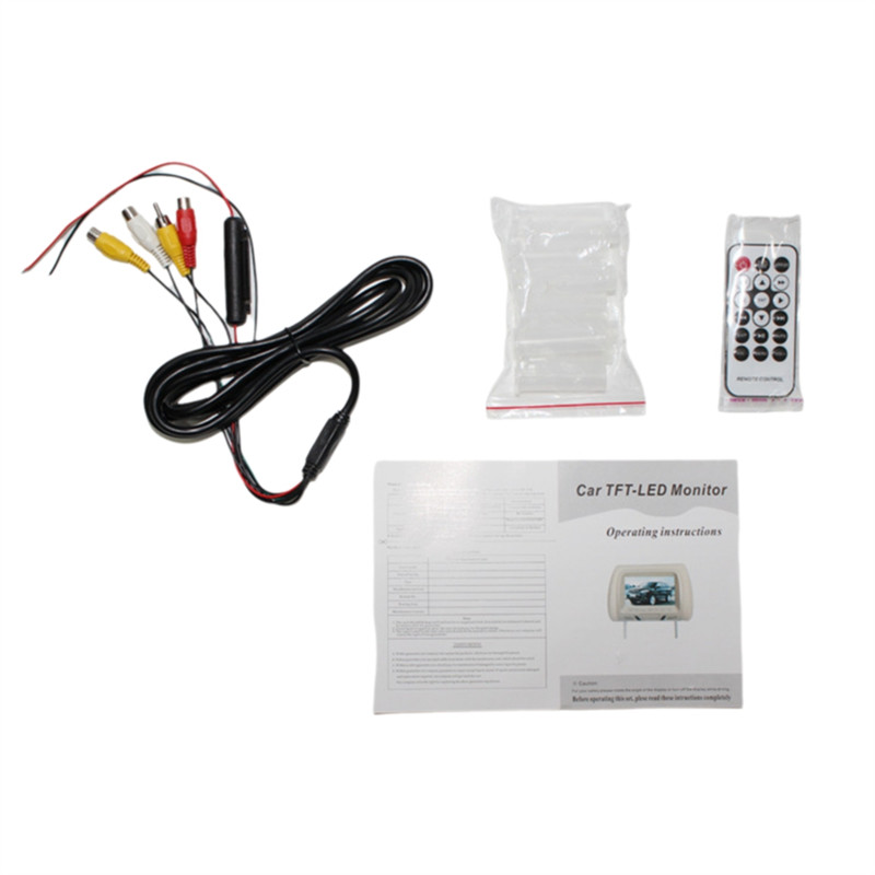 MULTI-MEDIA PLAYER FOR AV USB SD MP4 MP5 FM DVD PLAYER UNIVERSAL 7INCH HEADREST MONITOR SCREEN REAR